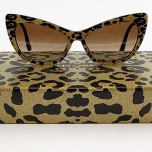 NWT DOLCE & GABBANA Leopard Print Sunglasses NEW with all the good stuff…